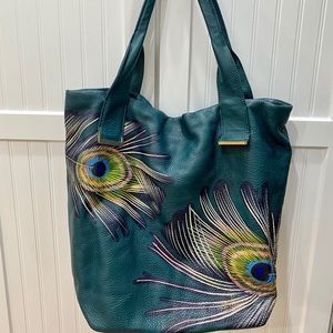 Peacock Feather Elliott Lucca Purse